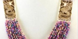 Purple Beaded Necklace