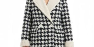 Womens Leather Sheepskin Fur Long Coat