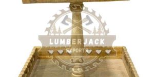 Wooden Heart Cut Display Tray