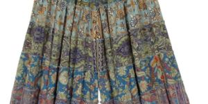 Ladies 8 Panel Silk Pajama