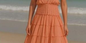 Ladies Boho Backless Dress