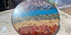 Seven Chakra Orgone Coaster