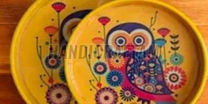 Wooden Hand Painted Stylish Serving Tray