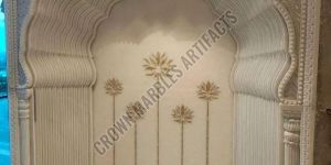 White Carved Marble Temple