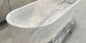 White Marble Bathtub