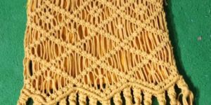 Trending Yellow Macrame Tote Bag