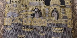 Ladies Banarasi Ganga Ghat Silk Saree