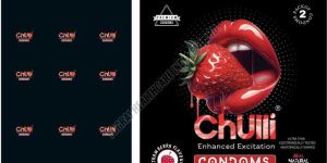 Chulli 2 Pcs Strawberry Calendar Condoms