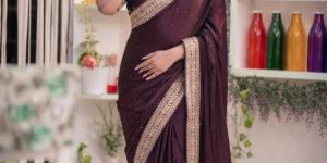 Ladies Designer Satin Saree