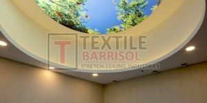 Textile Round Shape Stretch Ceiling