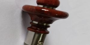 Spire Dome Wood Curtain End Cap