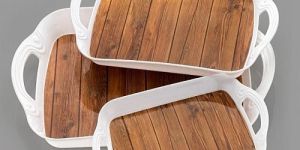 Rectangular Plastic Serving Tray