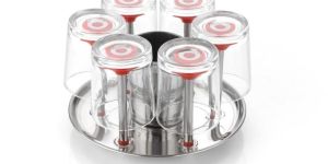 Stainless Steel Glass Stand