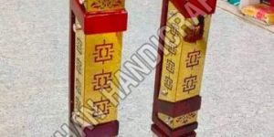 Stainless Steel Sisam Wooden Stylish Pillar