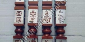 Stainless Steel Wooden Master Pillar For Stairs