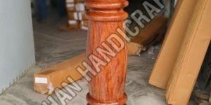 Stainless Steel Wooden Round Railing Pillar