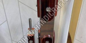 Stylish Stainless Steel Wooden Balcony Pillar