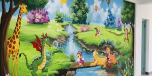 2D School Wall Art Painting Service