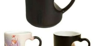 Sublimation Heart Design Inner Cut Magic Mug