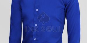 Mens Royal Blue Cotton Shirts