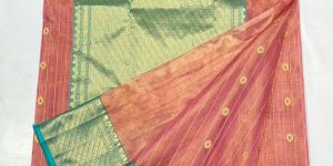 Ladies Turquoise Pallu Red Banarasi Saree