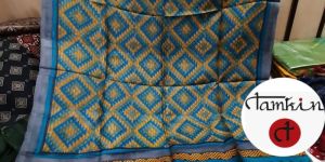 Ladies Zigzag Diamond Tussar Silk Stole