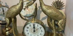 Brass Antique Table Clock
