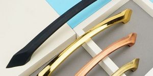 Zinc Curved Cabinet Handle