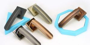 Zinc Curved Mortise Door Handle