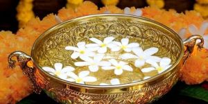 Golden Polished Metal Peacock Urli