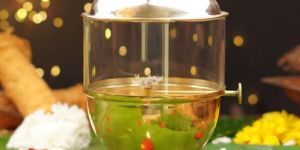 Pure Brass Akhand Diya With Adjustable Bati Knob