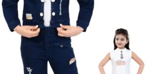 designer kids girl blue co-ord set