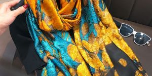 Stylish Silk Reversible Stole