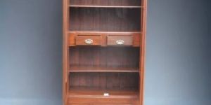 Three Shelf Two Drawer Wooden Cabinet Unit