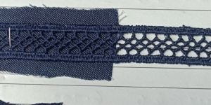 Polyester Lace Dyeing Navy Blue colour.100./. Colour Fastest Azo Free