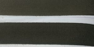 Olive Ribbed Woven Elastic Tape