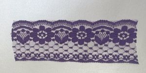 Ornamental Floral Mesh Scallop Lace