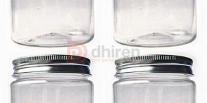Transparent Round Glass Jar