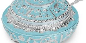 Enamel Sugar POT Sky Blue