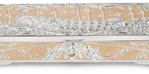 Peacock Dry Fruit Box 2 in 1 Peach