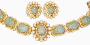 Moissanite Polki Necklace