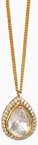 Moissanite Polki Pendant Necklace