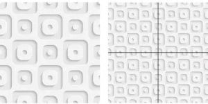 White Square Design Polished Verified Tiles