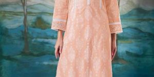 Superior Cotton Block Print Orange Co-Ord Set