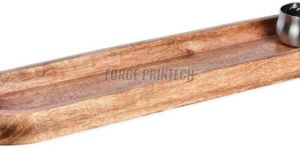 stainless steel bowl oval wooden plate