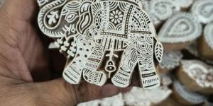 Elephant Wooden Printing Block