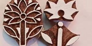 Flower Wooden Printed Block