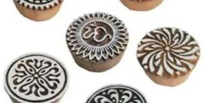 Hand Crafted Round Printing Block
