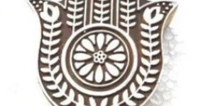 Hand Shape Wooden Printing Block