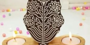 Sunflower Handcrafted Wooden Printing Block